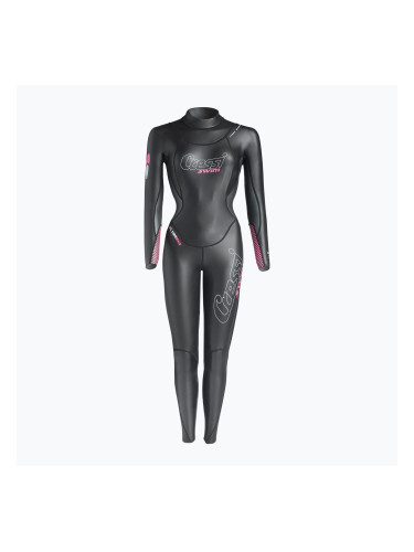 Дамски неопренов костюм за плуване Cressi Triton Monopiece 1.5 mm black/pink