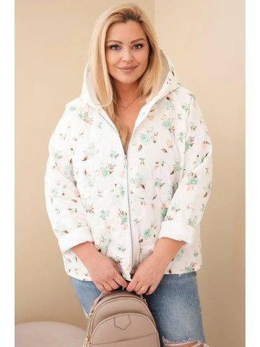 Дамско пролетно яке Kesi с флорален мотив