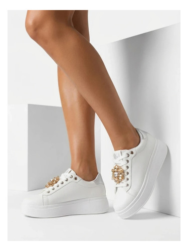 Дамски маратонки на платформа Flowers Power