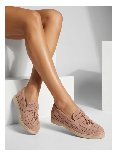 Дамски еко велурени мокасини Resti Befiolle