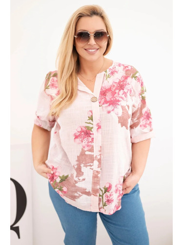 Дамска блуза Kesi Plus Size с флорален мотив