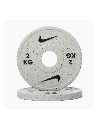 Тежести Nike Strength Grind Change Plates 2 x 2 kg wolf grey
