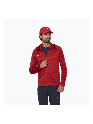 Мъжки трекинг суитшърт Mammut Crag ML Hooded dark mammut red