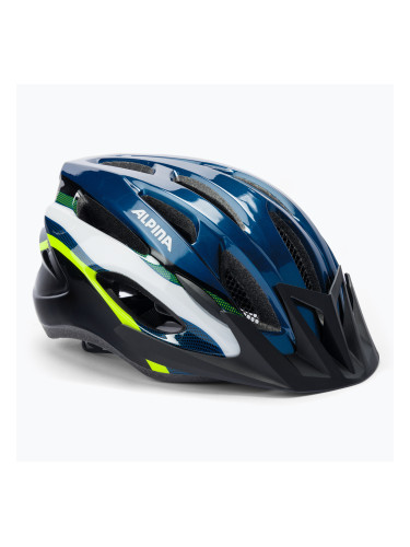 Велосипедна каска Alpina MTB 17 dark blue/neon
