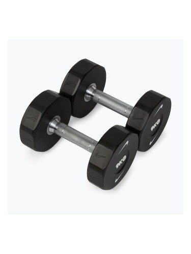 Дъмбели Nike Strength Pro Urethane Dumbbell 2 x 9 kg black/white