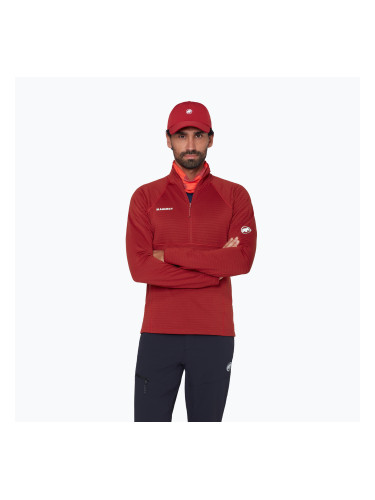 Мъжки суитшърт Mammut Taiss ML Half Zip Pull dark mammut red