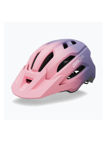 Детска велосипедна каска Giro Fixture II matte light pink/purple fade