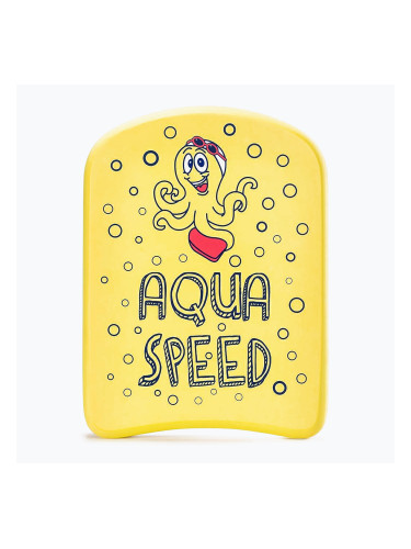 Детска дъска за плуване AQUA-SPEED Kiddie Octopus жълта 6897