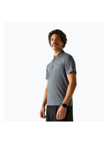Мъжка тениска за трекинг REGATTA Polo Maverikstretch dark storm