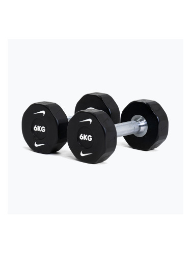 Дъмбели Nike Strength Pro Urethane Dumbbell 2 x 6 kg black/white