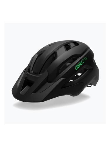 Детска велосипедна каска Giro Fixture II MIPS matte black/vivid green