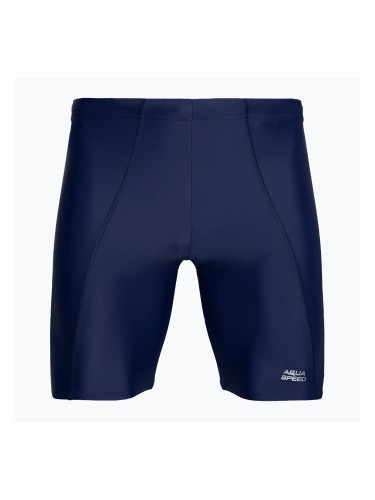 Мъжки бански AQUA-SPEED Long Jammer тъмно синьо
