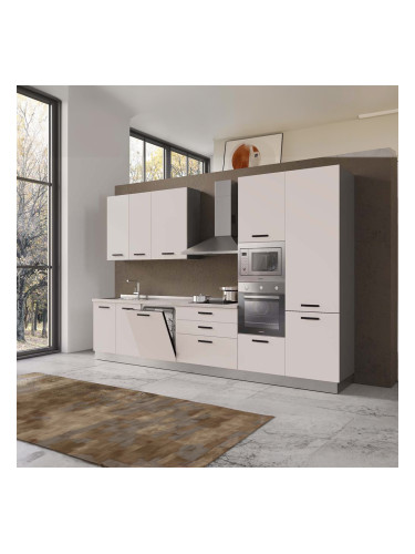 БЛОК КУХНЯ ВАНИА 360/60/240 h С ВКЛЮЧЕН ПЛОТ, ВОДОБРАН, МИВКА И ЕЛЕКТРОУРЕДИ CANDY В КАШМИР