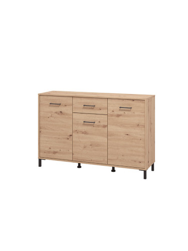 СВЕТЛО ДЪРВЕСЕН КОМОД ВИЕНА 138/40/90 СМ