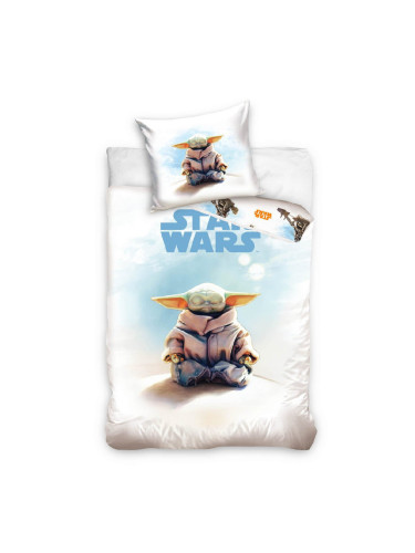 STAR WARS ДЕТСКИ ЕДИНИЧЕН СПАЛЕН КОМПЛЕКТ ПАМУК РАНФОРС