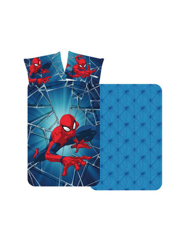 SPIDERMAN ДЕТСКИ ЕДИНИЧЕН СПАЛЕН КОМПЛЕКТ ПАМУК РАНФОРС