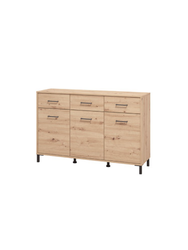 СВЕТЛО ДЪРВЕСЕН КОМОД ВИЕНА 138/40/90 СМ