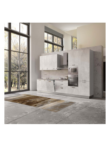 СИВА БЛОК КУХНЯ ВАНИА 360/60/240 h С ВКЛЮЧЕН ПЛОТ, ВОДОБРАН, МИВКА И ЕЛЕКТРОУРЕДИ CANDY