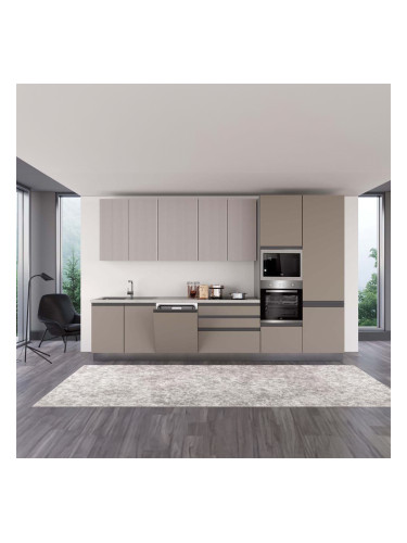 БЕЖОВА БЛОК КУХНЯ ХЕЛЕНА 360/60/240 СМ С ВКЛЮЧЕНИ 6БР ЕЛ.УРЕДИ