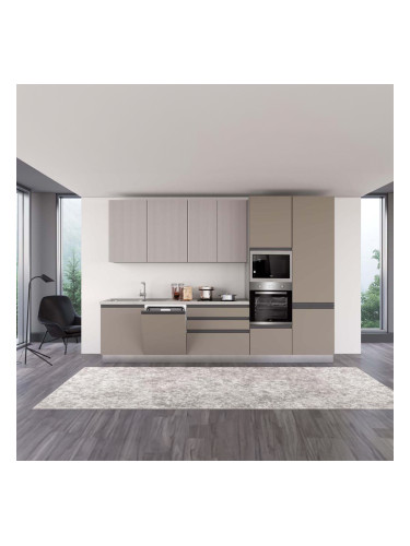 БЕЖОВA БЛОК КУХНЯ ХЕЛЕНА 330/60/240 СМ С ВКЛЮЧЕНИ 6БР ЕЛ.УРЕДИ