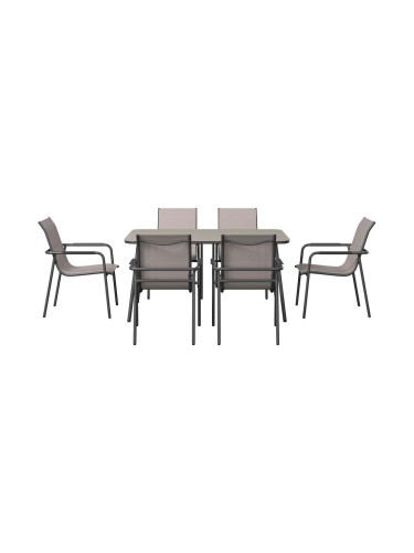 БЕЖОВ ГРАДИНСКИ СЕТ МАСА И 6 СТОЛА МАДРИД