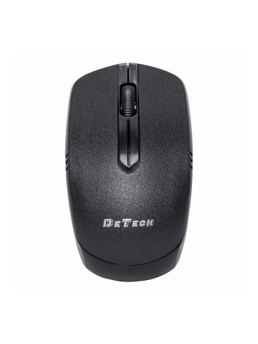 Мишка DeTech D16WL, Безжична, USB, Черен - 786