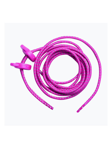 Самозатягащи се връзки ZONE3 Elastic neon pink
