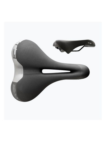 Седалка за велосипед Selle Italia Sportouring T 3 Flow, Fec Alloy Rail, Soft-Tek, Light Gel black