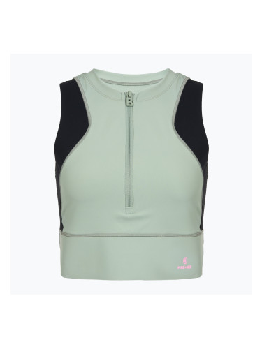дамска тренировъчна тениска BOGNER FIRE+ICE Caia 1/4 Zip eucalyptus