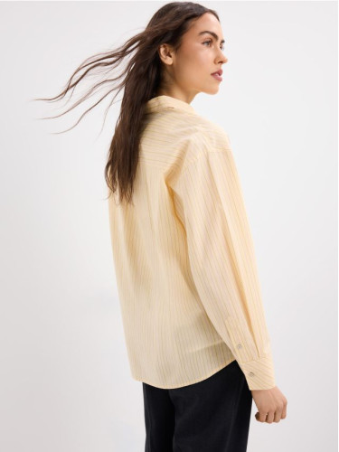 Mohito - Риза с високо съдържание на памук - жълто