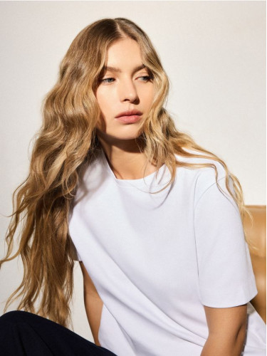 Mohito - Памучна тениска - бяло