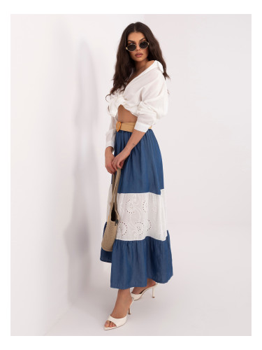 Тъмносиня пола с А-силует