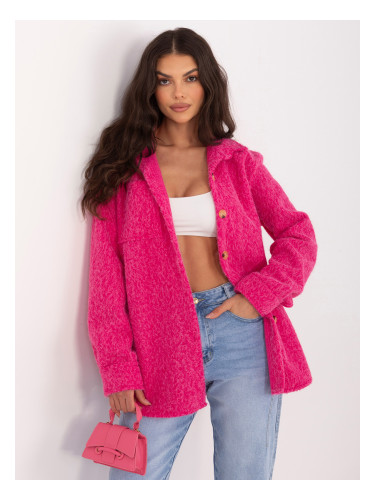 Риза с фуксия и джобове