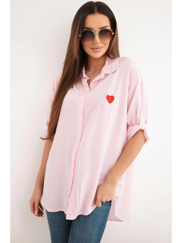 Дамска вискозна риза с дантелени ръкави