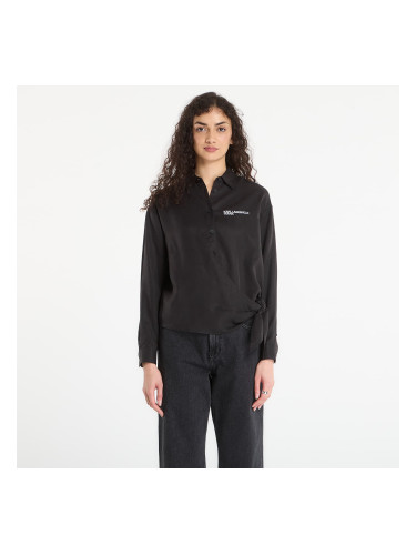 Риза Karl Lagerfeld Jeans Tied Blouse Black XS