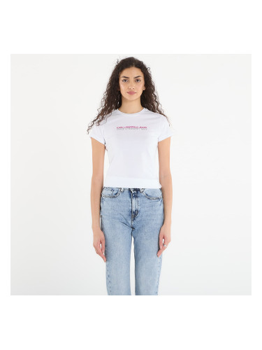 Тениска Karl Lagerfeld Jeans Slim Ss Reflection Tee White XS