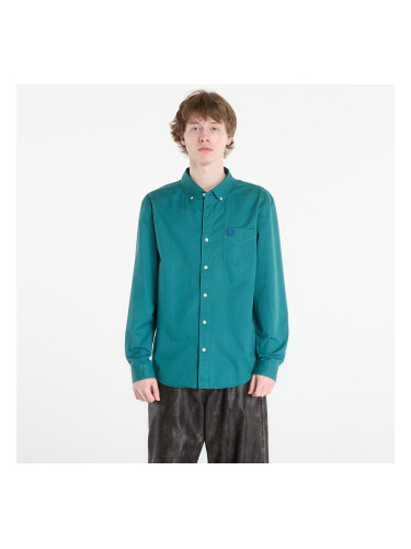 Риза FRED PERRY Relaxed Washed Twill Shirt Deep Mint M