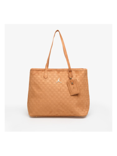 Чанта Jordan Jam Suede Monogram Tote Cognac Universal