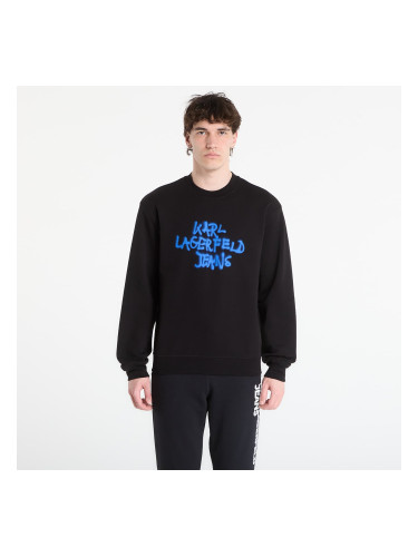 Суитшърт Karl Lagerfeld Jeans Reg Graffiti Sweat Black S