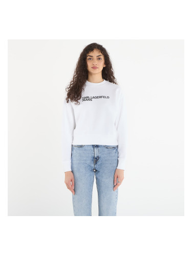 Суитшърт Karl Lagerfeld Jeans Reg Essential Logo Sweat White XS