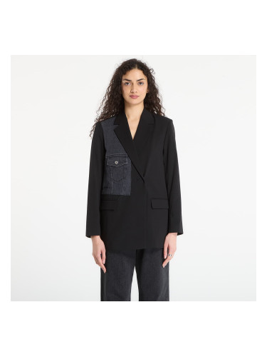 Палто Karl Lagerfeld Jeans Mixed Denim Blazer Washed Black/ Black XS