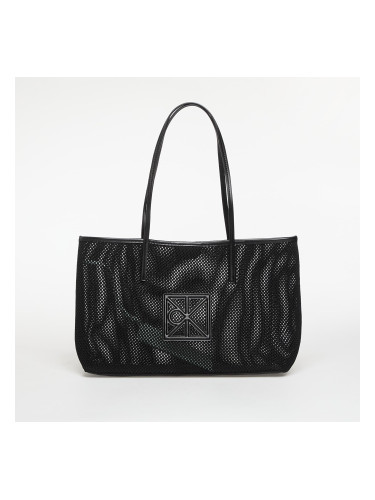 Чанта Calvin Klein Emblem Mesh Tote Black Universal