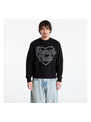 Пуловер HUMAN MADE Heart Knit Sweater UNISEX Black L