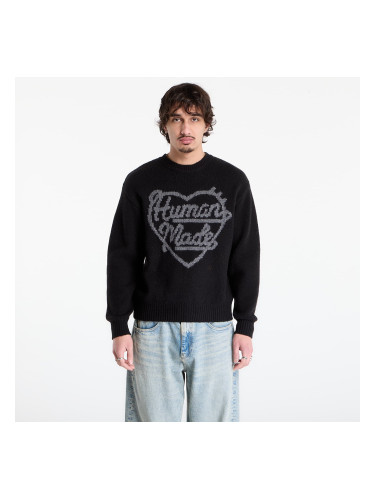 Пуловер HUMAN MADE Heart Knit Sweater UNISEX Black S