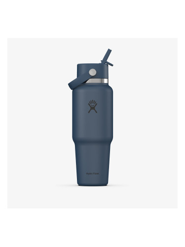 Бутилка Hydro Flask 950ml Wide Flex Straw Travel Bottle Harbor Blue Universal