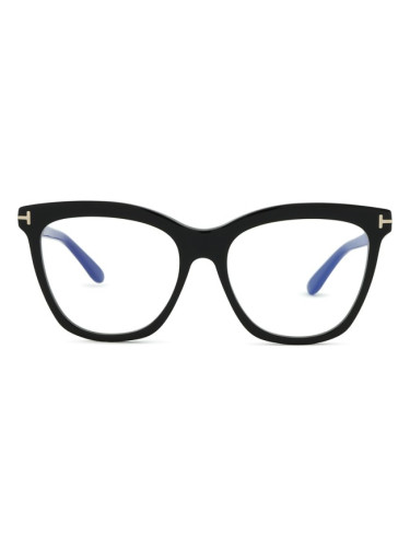 Tom Ford FT6042-B 001 54 - диоптрични очила, квадратна, дамски, черни