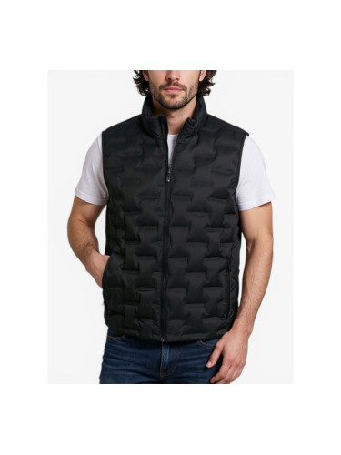 JACK&JONES Quilted Sleeveless Vest Black