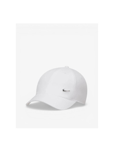NIKE Dri-Fit Club Metal-Logo Cap White