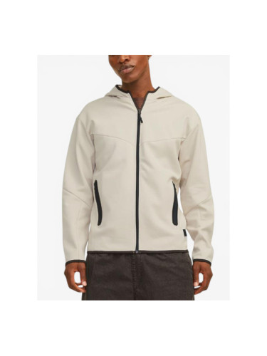 JACK&JONES Sweat Zip Hoodie Beige