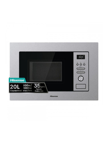Микровълнова Фурна с Грил Hisense BIM320G41X 800 W 20 L Стомана